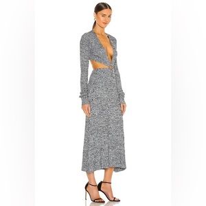 AFRM Meave Dress in Marled Noir